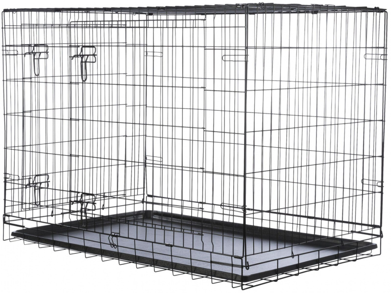 Home Kennel L: 109 × 79 × 71 cm schwarz